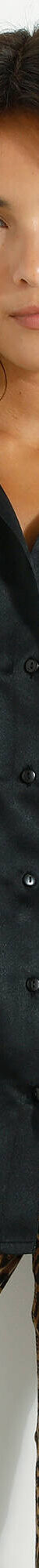 Chemise volume ample unie, satin (noir) Chemise volume ample unie, satin (noir)